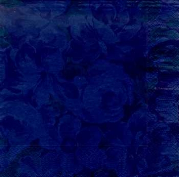 Serviette Rosen dunkelblau, Rarität